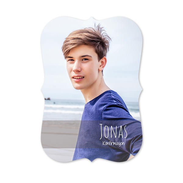 Enkle Fotokort med spisse kanter stående 10 x 14,3 cm