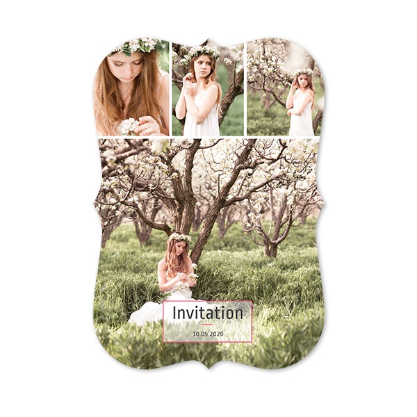 Single Card with brackets Portrait 10 x 14,3 cm