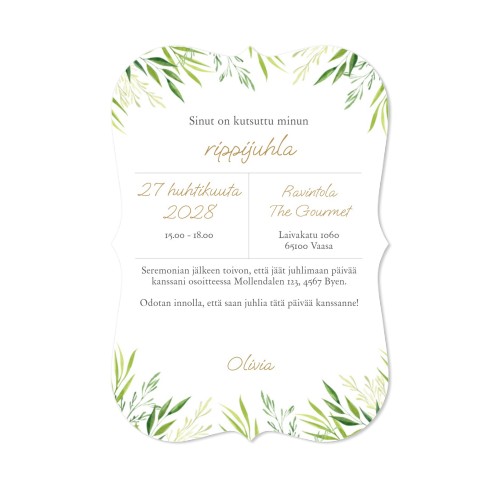 Klassiset kuvakortit aaltoreunoilla Pysty 10 x 14,3 cm