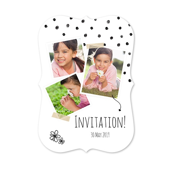 Single Card with brackets Portrait 10 x 14,3 cm