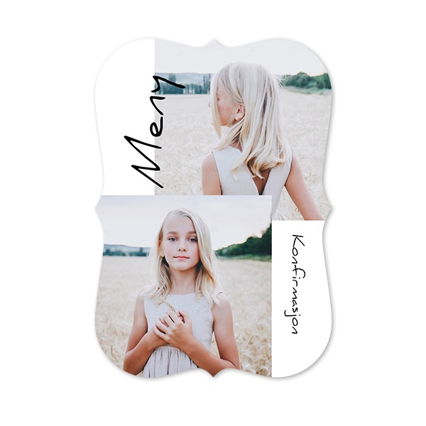 Enkle Fotokort med spisse kanter stÄende 10 x 14,3 cm Enkle Fotokort med spisse kanter stÄende 10 x 14,3 cm