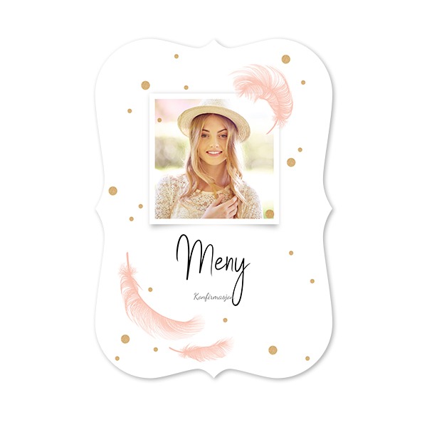 Enkle Fotokort med spisse kanter stående 10 x 14,3 cm