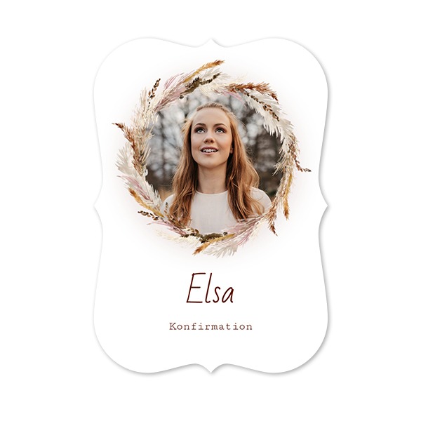 Enkla Fotokort med spetskant Stående 10 x 14,3 cm