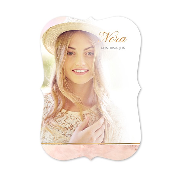 Enkle Fotokort med spisse kanter stående 10 x 14,3 cm