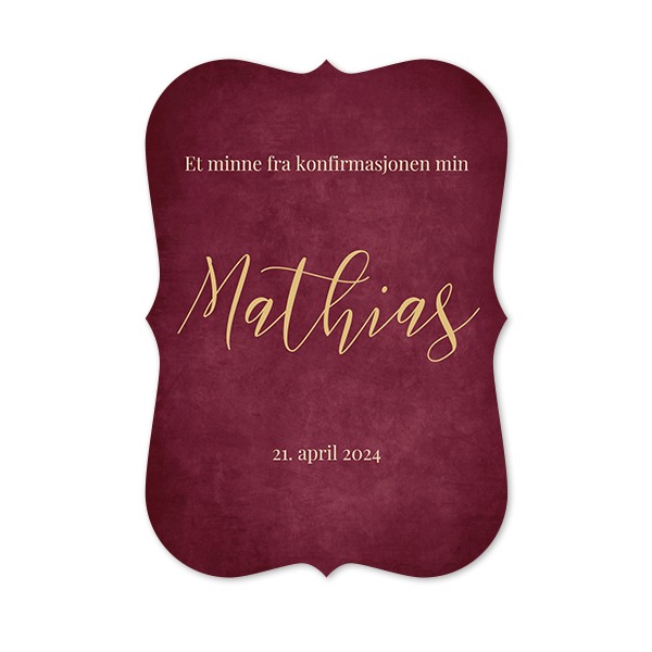 Enkle Fotokort med spisse kanter stående 10 x 14,3 cm