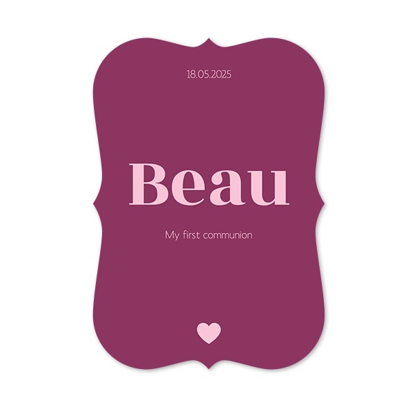 Colour Block Heart - Text Only Colour Block Heart - Text Only