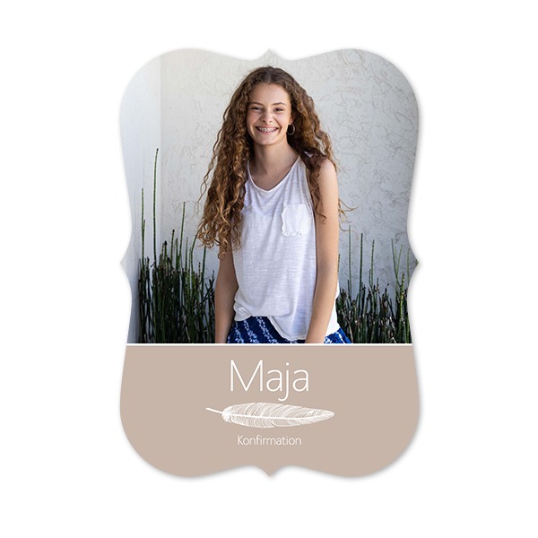 Enkla Fotokort med spetskant Stående 10 x 14,3 cm