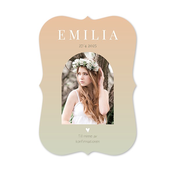 Enkla Fotokort med spetskant Stående 10 x 14,3 cm