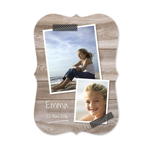 Faire-part 1 Accolades portrait 10 x 14,3 cm