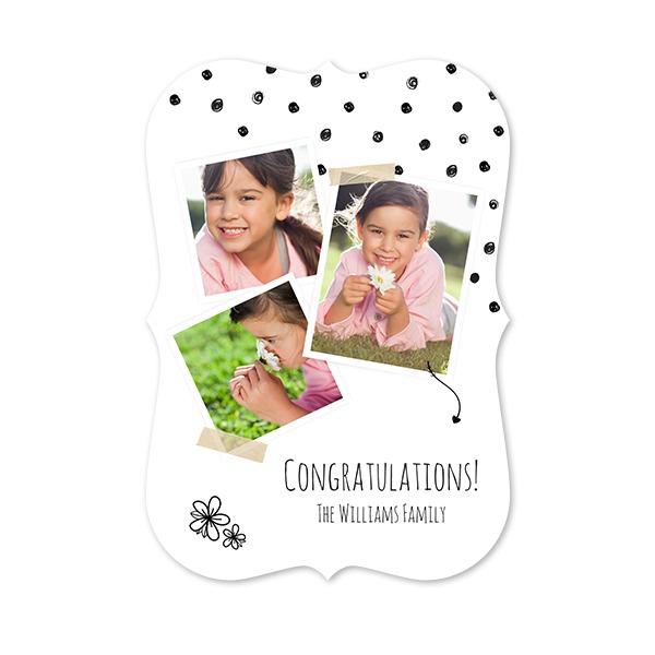 Single Card with brackets Portrait 10 x 14,3 cm