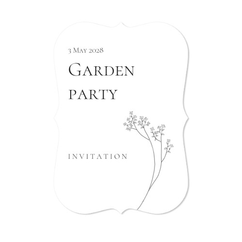 Enkle Fotokort med spisse kanter stående 10 x 14,3 cm