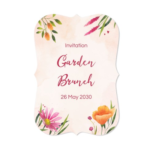 Enkla Fotokort med spetskant Stående 10 x 14,3 cm