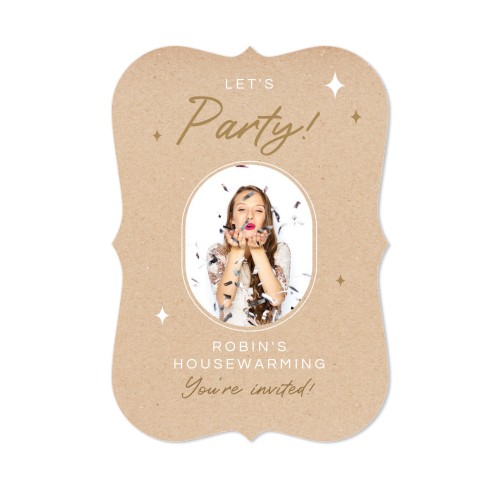 Grusskarte mit Klammer-Rahmen Hochformat 10 x 14,3 cm