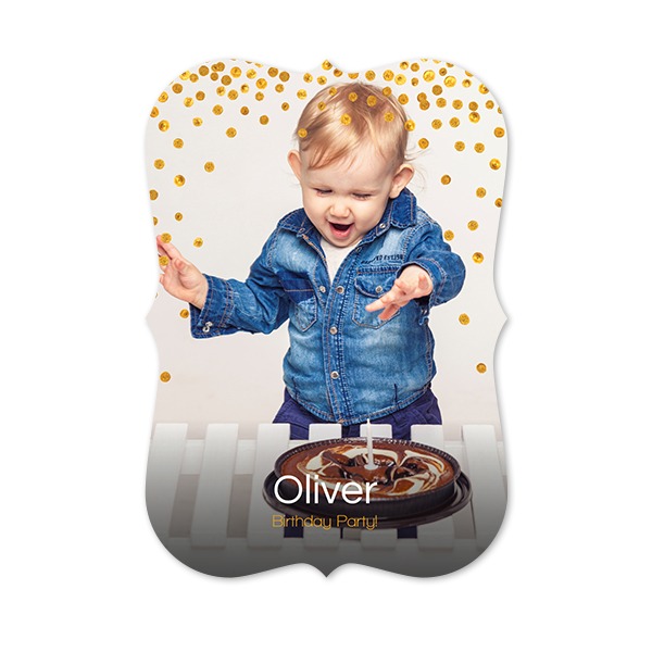 Grusskarte mit Klammer-Rahmen Hochformat 10 x 14,3 cm