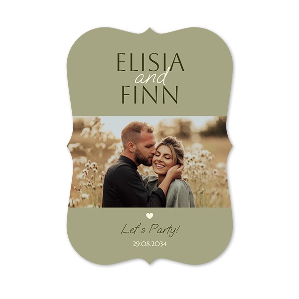 Single Card with brackets Portrait 10 x 14,3 cm