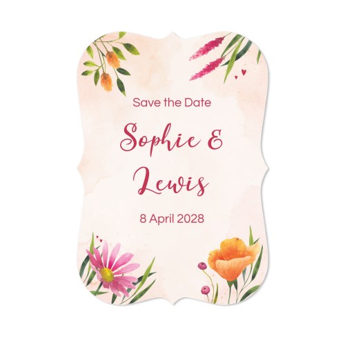 Single Card with brackets Portrait 10 x 14,3 cm
