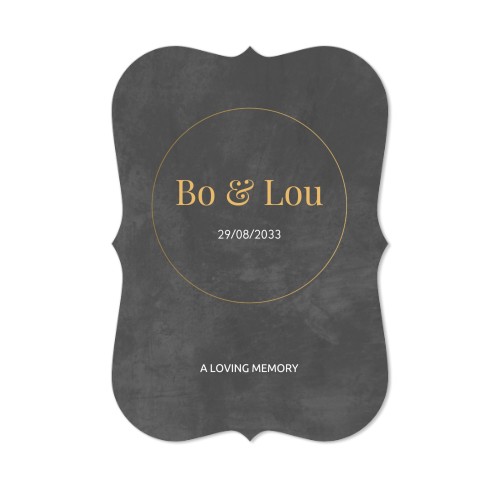 Single Card with brackets Portrait 10 x 14,3 cm