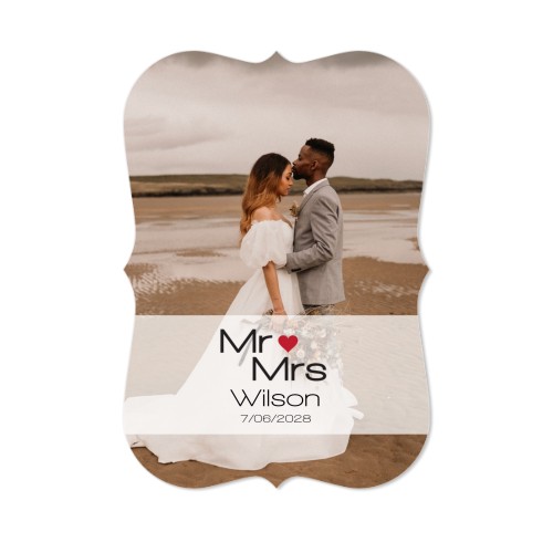 Enkle Fotokort med spisse kanter stående 10 x 14,3 cm