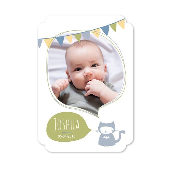 Klassinen kuvakortti pilven muotoinen pysty 10 x 14,3 cm