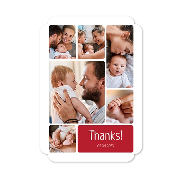 Single Card Double Rounded Vertical 10 x 14,3 cm