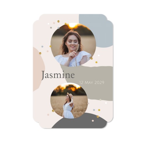 Enkle Fotokort dobbel afrunding portræt 10 x 14,3 cm