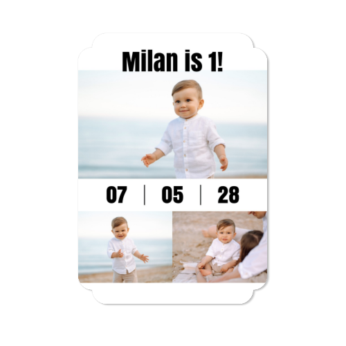 Faire-part 1 Bords nuage portrait 10 x 14,3 cm Faire-part 1 Bords nuage portrait 10 x 14,3 cm