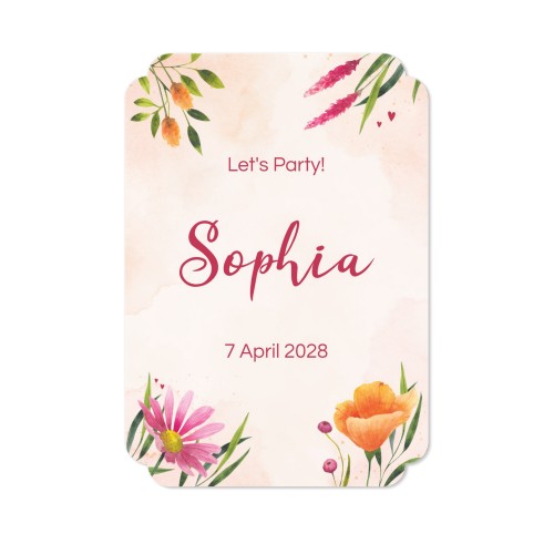 Klassinen kuvakortti pilven muotoinen pysty 10 x 14,3 cm