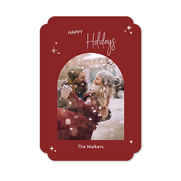 Klassinen kuvakortti pilven muotoinen pysty 10 x 14,3 cm