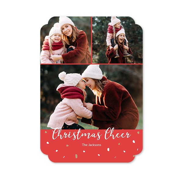 Faire-part 1 Bords nuage portrait 10 x 14,3 cm