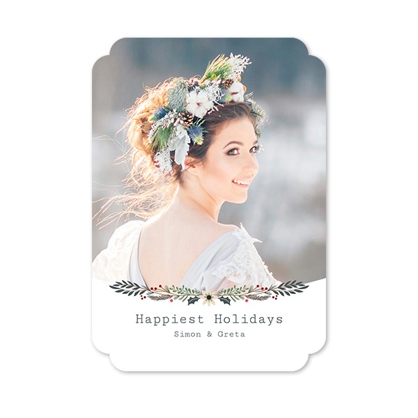 Klassinen kuvakortti pilven muotoinen pysty 10 x 14,3 cm