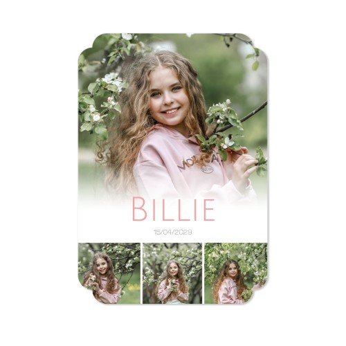 Faire-part 1 Bords nuage portrait 10 x 14,3 cm Faire-part 1 Bords nuage portrait 10 x 14,3 cm