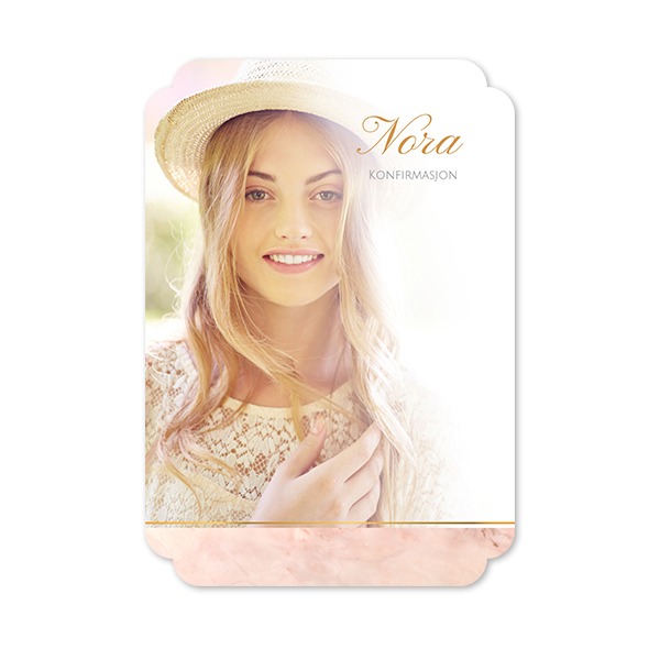 Enkle Fotokort dobbel avrunding stående 10 x 14,3 cm