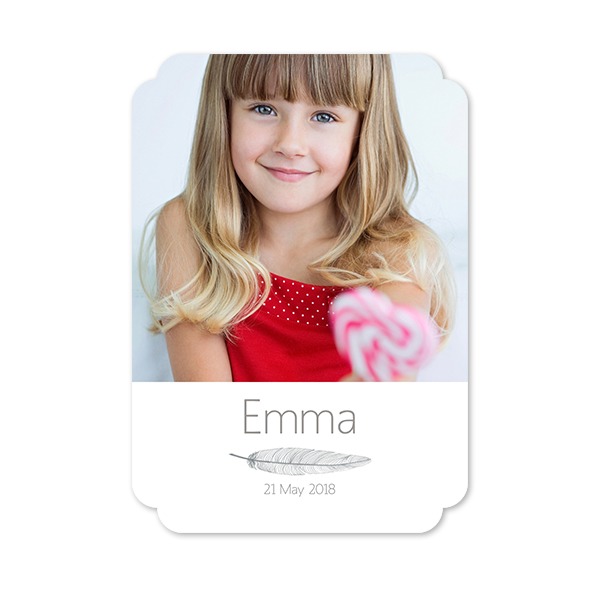 Faire-part 1 Bords nuage portrait 10 x 14,3 cm Faire-part 1 Bords nuage portrait 10 x 14,3 cm