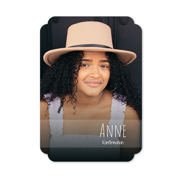 Enkle Fotokort dobbel afrunding portræt 10 x 14,3 cm Enkle Fotokort dobbel afrunding portræt 10 x 14,3 cm