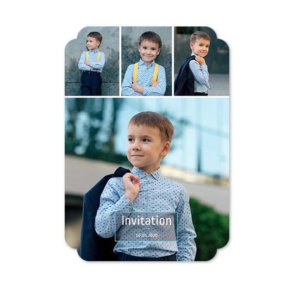 Single Card Double Rounded Vertical 10 x 14,3 cm