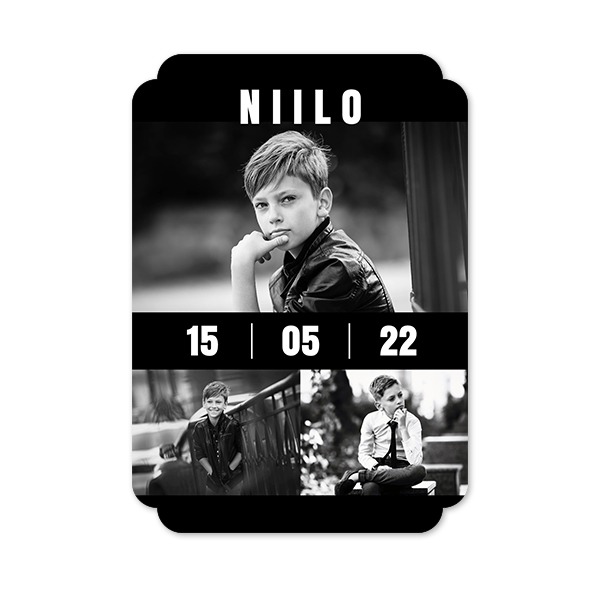 Klassinen kuvakortti pilven muotoinen pysty 10 x 14,3 cm