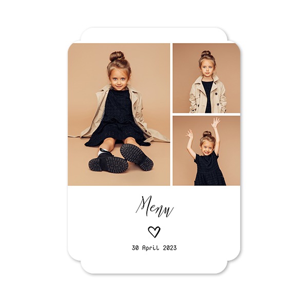 Faire-part 1 Bords nuage portrait 10 x 14,3 cm Faire-part 1 Bords nuage portrait 10 x 14,3 cm