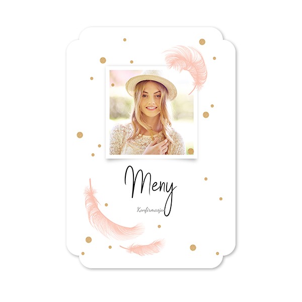 Enkle Fotokort dobbel avrunding stående 10 x 14,3 cm