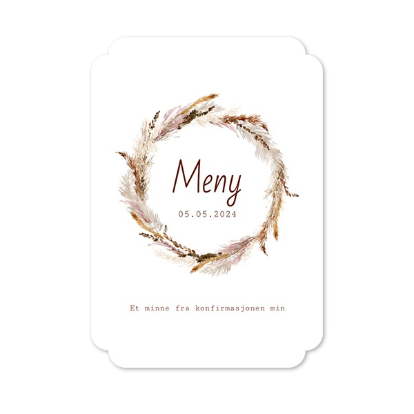 Enkle Fotokort dobbel avrunding stående 10 x 14,3 cm