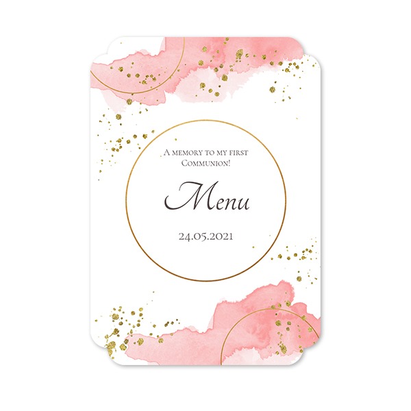 Grusskarte - Runde Ecken Hochformat 10 x 14,3 cm