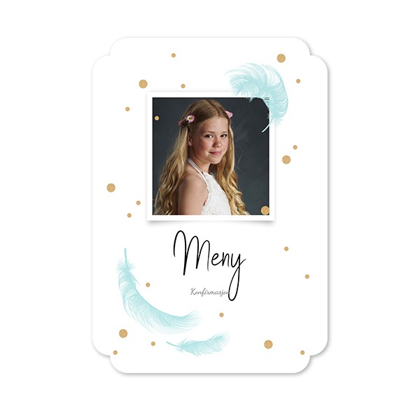 Enkle Fotokort dobbel avrunding stående 10 x 14,3 cm