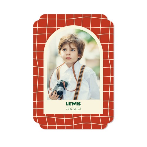 Faire-part 1 Bords nuage portrait 10 x 14,3 cm