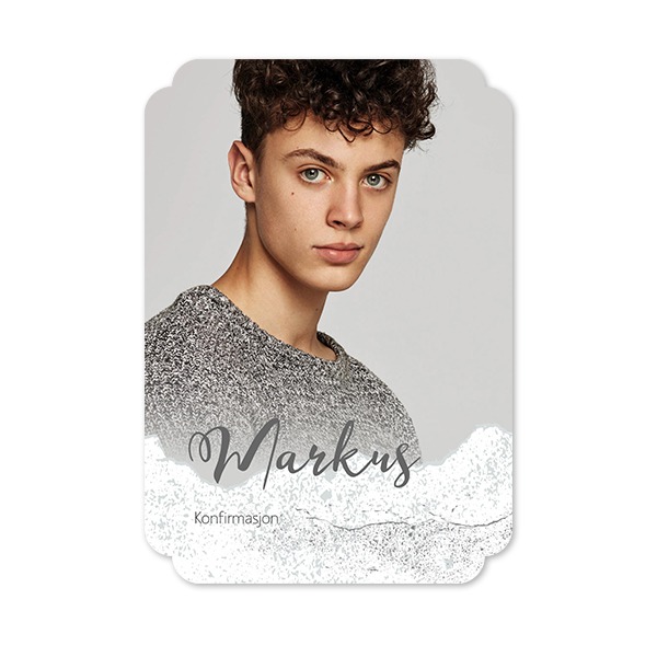 Enkle Fotokort dobbel avrunding stående 10 x 14,3 cm