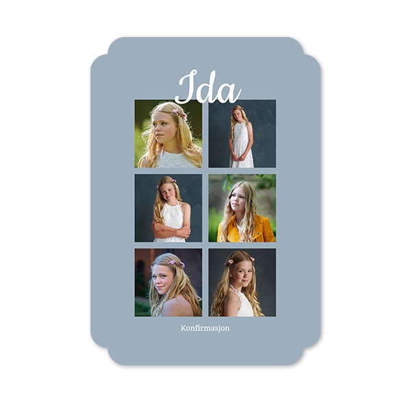 Enkle Fotokort dobbel avrunding stående 10 x 14,3 cm Enkle Fotokort dobbel avrunding stående 10 x 14,3 cm