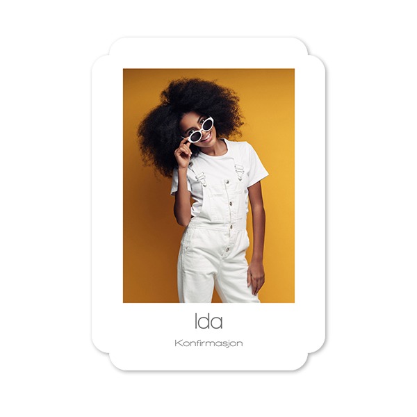 Enkle Fotokort dobbel avrunding stående 10 x 14,3 cm Enkle Fotokort dobbel avrunding stående 10 x 14,3 cm