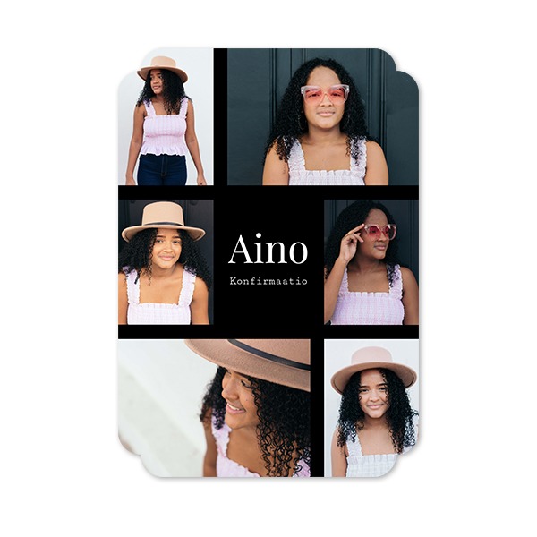 Klassinen kuvakortti pilven muotoinen pysty 10 x 14,3 cm