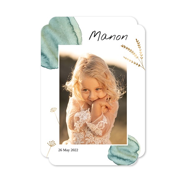 Faire-part 1 Bords nuage portrait 10 x 14,3 cm Faire-part 1 Bords nuage portrait 10 x 14,3 cm