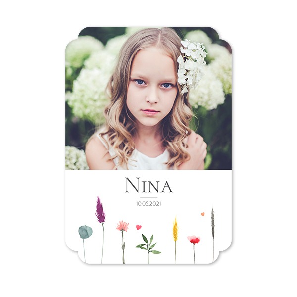 Faire-part 1 Bords nuage portrait 10 x 14,3 cm Faire-part 1 Bords nuage portrait 10 x 14,3 cm