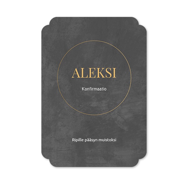 Klassinen kuvakortti pilven muotoinen pysty 10 x 14,3 cm