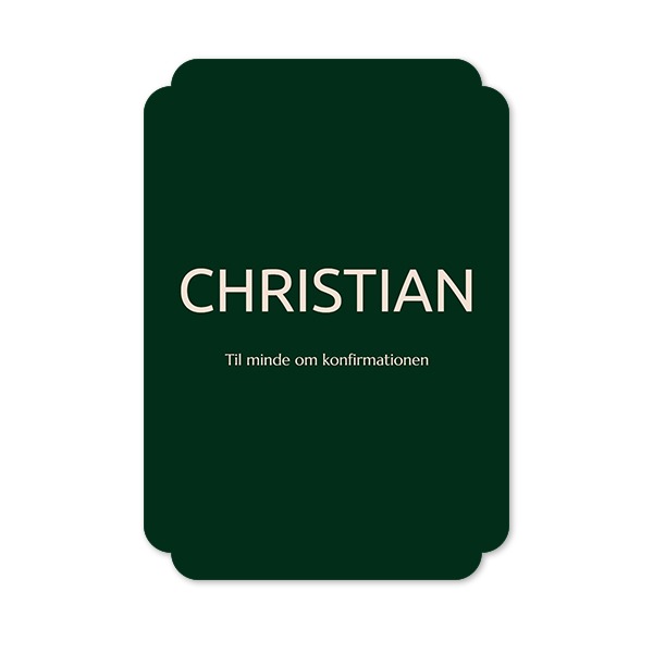 Enkle Fotokort dobbel afrunding portræt 10 x 14,3 cm